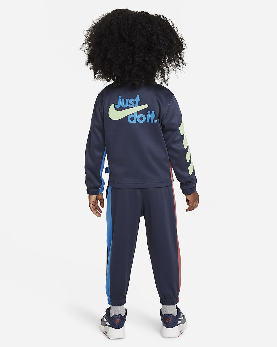 Conjunto de 2 piezas con cierre completo infantil Nike Dri FIT Colorblocked